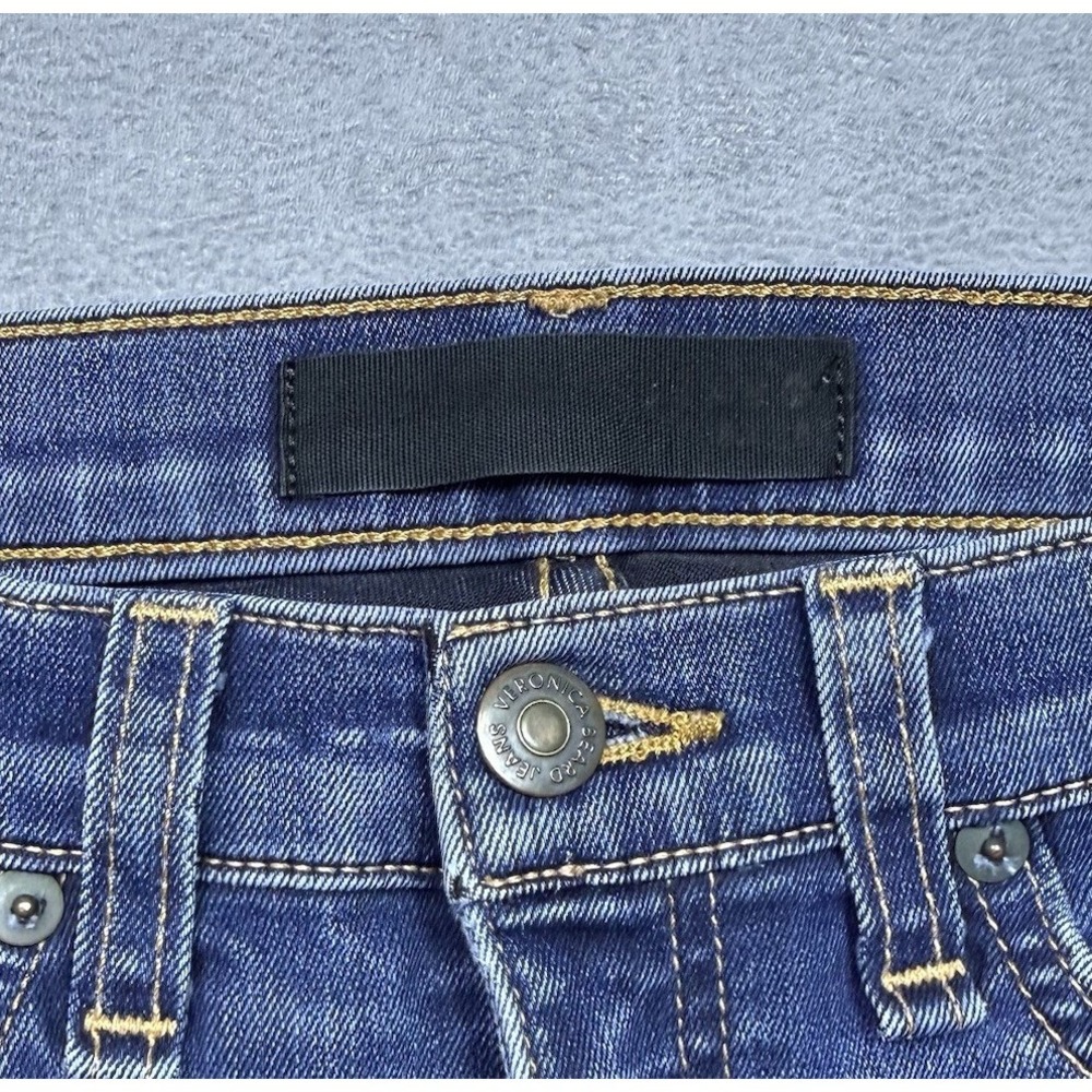 Veronica Beard Jeans Womens 29x29 Slim Fit Tapered Stretch Indigo Lowrise USA - Picture 2 of 8